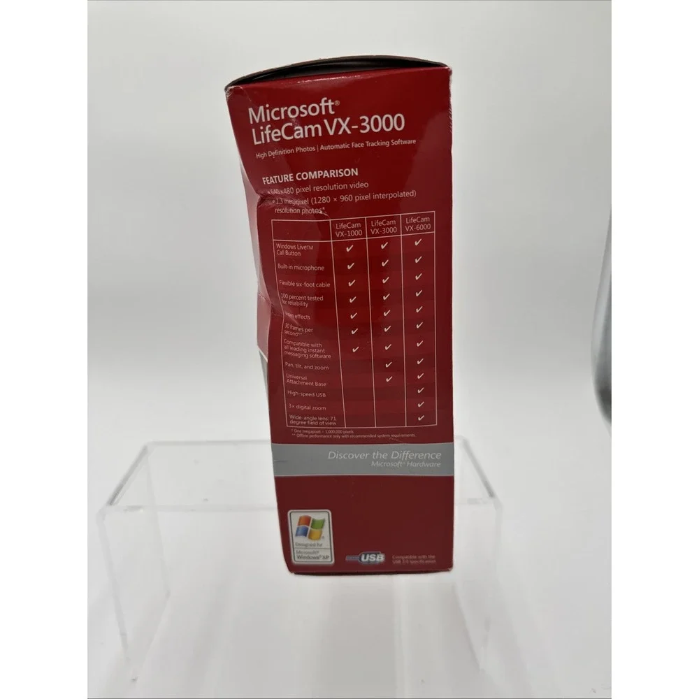 Microsoft Lifecam VX-3000 Camera‎ 640 X 480 Pixel Resolution Video Web Camera
